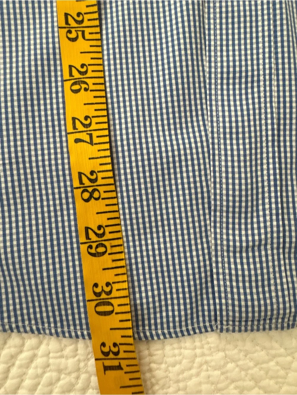 J. Crew Haberdashery 80s 2 ply Blue check button down size M (15-15.5) Nice!